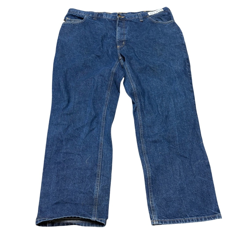 Carhartt‎ FR Work Denim Jeans Mens 42x30 Medium Wash Flame Resistant Cotton